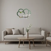 Romantik Kalp Desenli  Dekor Aynalı Tablosu - 1