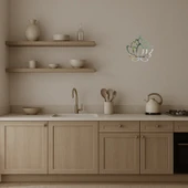 Çiçek Desenli Dekoratif Aynalı Tablo - 2