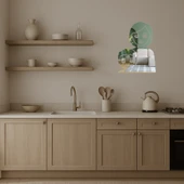 Anne ve Erkek Çocuk Emoji Aile Dekoratif Aynalı Tablo - 2