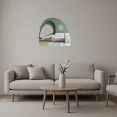 Kuş Yüzü Motifli  Dekoratif Aynalı Tablo - 1