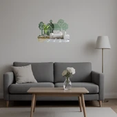 Okula Dönüş Binası Dekoratif Aynalı Tablo - 3