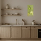 Geometrik Desenli Dekoratif Altın Aynalı Tablo - 3