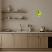 Ağaç Yaprağı Desenli Dekoratif Altın Aynalı Tablo - 2