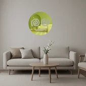 Spiral Gözlü Emoji Dekoratif Altın Aynalı Tablo - 1