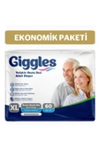 Giggles Yetişkin Bel Bantlı Hasta Bezi Extralarge 60 Adet - 1