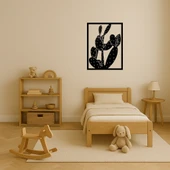 Doğal Kaktüs Tasarımlı MDF Duvar Paneli - 3