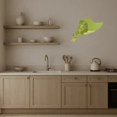 Şapkalı Kadın Temalı Dekoratif  Altın Aynalı Tablo - 3