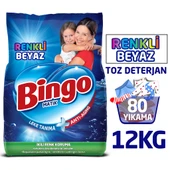 Bingo Matik Toz Çamaşır Deterjanı 6 kg Renkli-Beyaz 2'li - 1