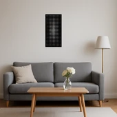 Abstrakt Çiçek Desenli Dekoratif MDF Tablo - 4