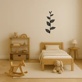 Geometrik Yaprak Desenli MDF İç Mekan Tablo - 3