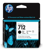 HP 3ED71A 712 80-ml Black DesignJet Ink - 1