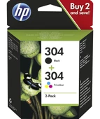 HP 3JB05AE CMY BK 2li Combo Paket Mürekkep Kartuş (304) - 1