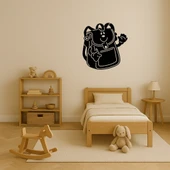 Üzeri Sevimli Okul Çantası Dekoratif Tablo - 3