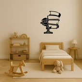Kitaplarla Öğrenci MDF Duvar Sanatı - 3