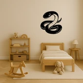 Yılan Figürlü Modern İç Mekan Duvar Tablosu - 4