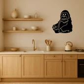 Orangutan Emoji MDF Dekoratif Tablo - 2