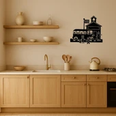 Okul Otobüsü ve Öğrenciler Dekoratif Duvar Tablosu - 2