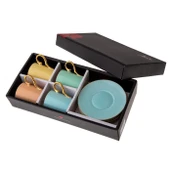 Jumbo Soft Mix 4 Kişilik Kahve Fincan Takımı thumbnail 10