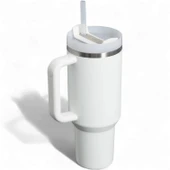 Stanley Quencher FlowState Tumbler Pipetli Termos 1.18L Buz Beyaz thumbnail 2