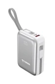 Torima TRM-1018 Beyaz 10000 mAh Type-C Giriş + Lightning + Usb Taşınabilir 45 W Hızlı Şarj Dijital Göstergeli Powerbank - 4