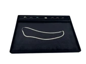 Yeni Model Tay Tüyü Siyah Renk 24x34 Cm Sosisli Servis Sunum Tablası - 3