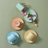 Jumbo Soft Mix 4 Kişilik Kahve Fincan Takımı thumbnail 1