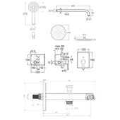 Roca Banyo Seti, Carelia, 5Li, Ankastre, Mat Siyah, A5D358ANBK - 3