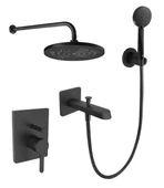 Roca Banyo Seti, Carelia, 5Li, Ankastre, Mat Siyah, A5D358ANBK - 1