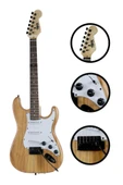 Midex RPH-320WD Ahşap Renk Strat Kasa SSS Elektro Gitar Seti thumbnail 2