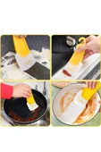 Çizmez Silikon Bulaşık Kazıyıcı Spatula Fırça Tava Tepsi Ocak Yağ Leke Temizleme Hamur Spatulası thumbnail 8