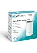 TP-Link Deco M4 1-pack , AC1200 Mbps, Dual-Band, Gigabit Portları, 100 Cihaza Kadar Bağlanılabilirlik, Mobil Uygulama ile Kolay Kurulum, Wi-Fi 5 Mesh Sistemi - 5