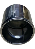 Krom Yuvarlak Model 120 mm Tekli Egzoz Ucu  Paslanmaz Çelik & Sportif Tasarım - 2