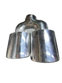 Krom 2’li Elips Model Sol Taraf Egzoz Ucu  Paslanmaz Çelik & Sportif Tasarım - 3