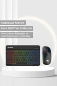 Torima TMK-09 Siyah Şarj Edilebilir RGB Işıklı Kablosuz Klavye Mouse Seti thumbnail 2