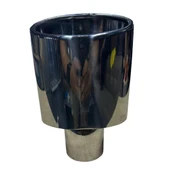 Krom Elips Model Tekli Büyük Egzoz Ucu  Paslanmaz Çelik & Sportif Tasarım - 2