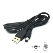 Usb 2.0 DC 5.5mm x 2.5mm güç kablosu 5v2A USB power güç kablosu thumbnail 3