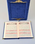 Pleksi Süslemeli Yasinli Kuran-ı Kerim Seti Lacivert - 8