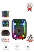 Torima D66 Siyah Kablolu Mikrofonlu Bluetooth Hoparlör - 1