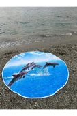 Beyzateks Tekstil Yuvarlak Plaj, Kamp, Piknik Örtüsü Çap 150 Cm - 3