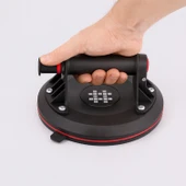 140 Kg Basınç Göstergeli Vakumlu Vantuz Yüksek Güçlü Emiş Cam Seramik Mermer Ağır Yük Taşıma Vakum thumbnail 3