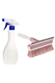 Tigerli Sıvı Püskürtücü ve Fırçalı Camsil Seti, Spreyli Temizlik Şişesi 1000ml + Oto Camsil 21cm thumbnail 4