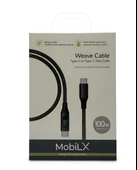 MobiLX 100W Type-C to Type-C Örgülü Şarj ve Data Kablosu – Model: MU-07 | Dijital Ekranlı - 2