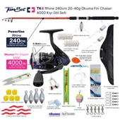 TAMSET Fin Chaser 4000 Rhine 240cm 20-40g Kıyı Olta Seti TK4 - 1
