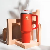 Stanley Quencher FlowState Tumbler Pipetli Termos 1.18L Mercan Kırmızı thumbnail 6