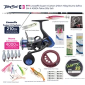 TAMSET SW-X 4000 Super X Carbon 210cm 150g Tekne Olta Seti TT7 - 1