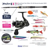 TAMSET Acuador 3000 Rock Fish 210cm 10-40cm Spin Olta Seti TS26 - 1