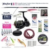 TAMSET Altera 4000 Super X Carbon 210cm 150g Tekne Olta Seti TT8 - 1