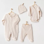 Andywawa AC25189 Bear Time 4'Lü Hastane Çıkışı Light Beige - 1