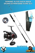 Shimano Alivio 150cm 200gr Okuma Ceymar 6000 Tekne Olta Seti - 1