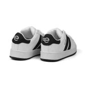 Unisex Beyaz Siyah Bağcıklı Rahat Sneaker Günlük Spor Ayakkabı thumbnail 4